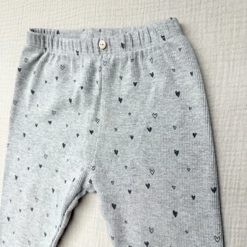 Zara Gray Heart Leggings 18-24m